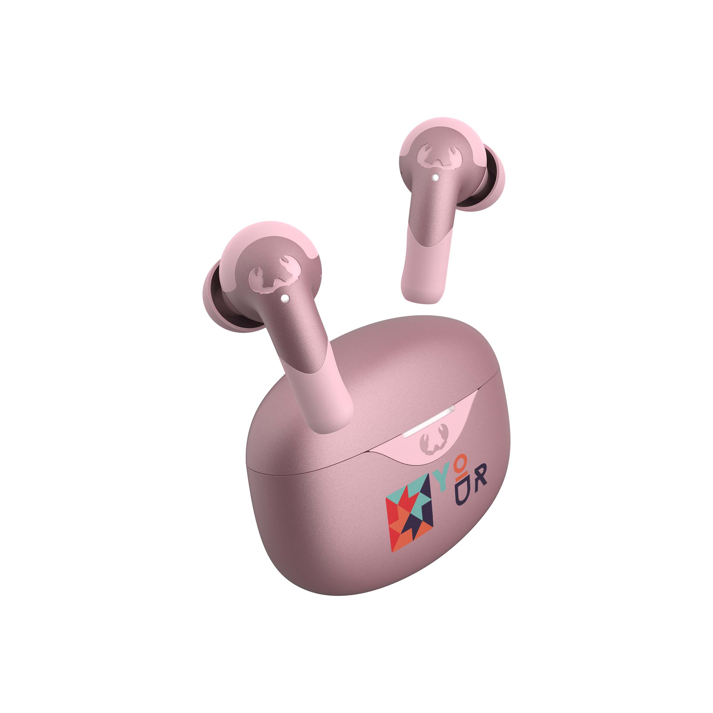 Fresh 'n Rebel Twins ACE Pastel Pink

Cancelación activa de ruido
Conexión Bluetooth multipunto
Duración de la batería de 34 horas
Resistente al agua contra salpicaduras (clasificación IPX4)
Personalización con impresión a todo color y faja