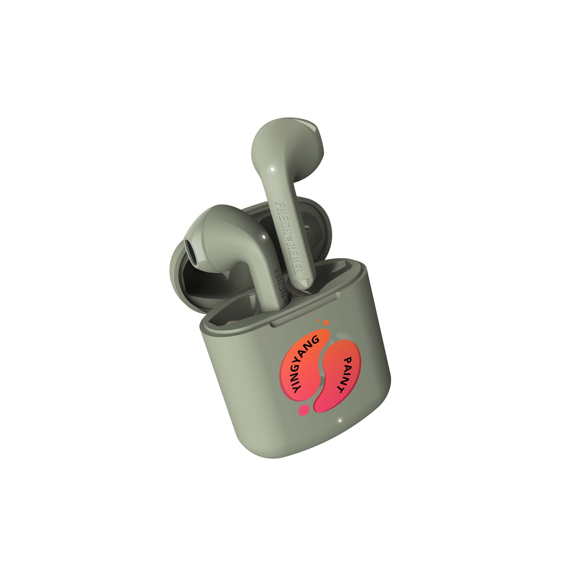 Fresh 'n Rebel Twins Core Dried Green

Dual Master (los auriculares izquierdo y derecho se pueden utilizar individualmente)
Control tactil
Asistente de voz
30 horas de juego
Personalización con impresion a todo color y faja