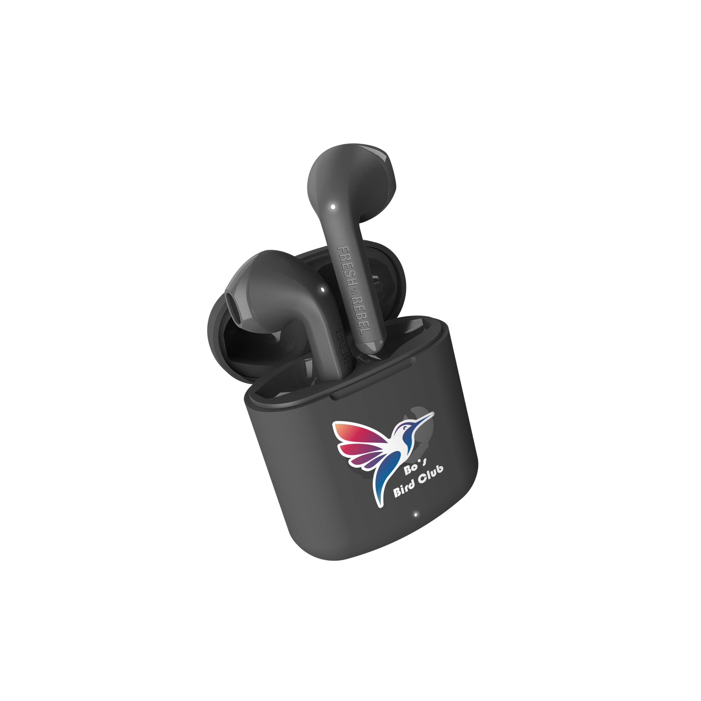 Fresh 'n Rebel Twins Core Storm Grey

Dual Master (linker und rechter Kopfhörer können einzeln verwendet werden)
Touch-Steuerung
Sprachassistent
30 Stunden Spielzeit
Personalisierung mit Vollfarbdruck und einem Sleeve