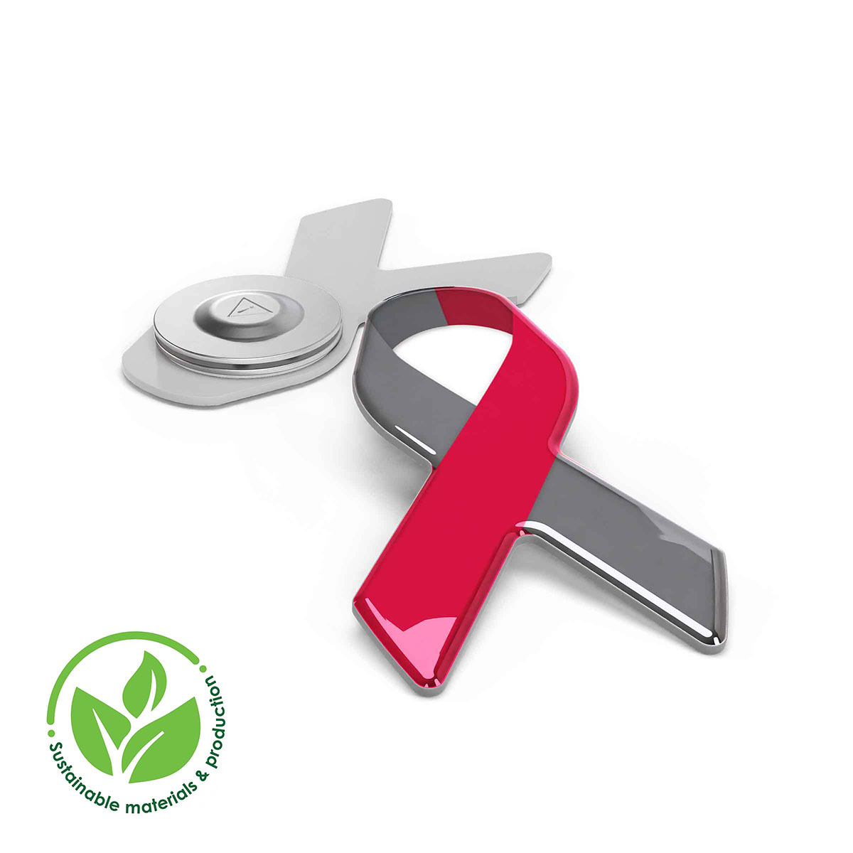 Pin Plastic, Ribbon, Doming in full color